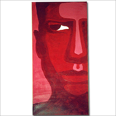 Modell rouge - Acryl auf Leinwand 50 x 90 cm