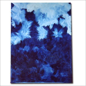 Eisblumen - Acryl auf Leinwnad 70 x 90 cm